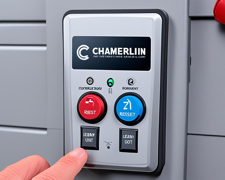 Step-by-step Chamberlain reset process