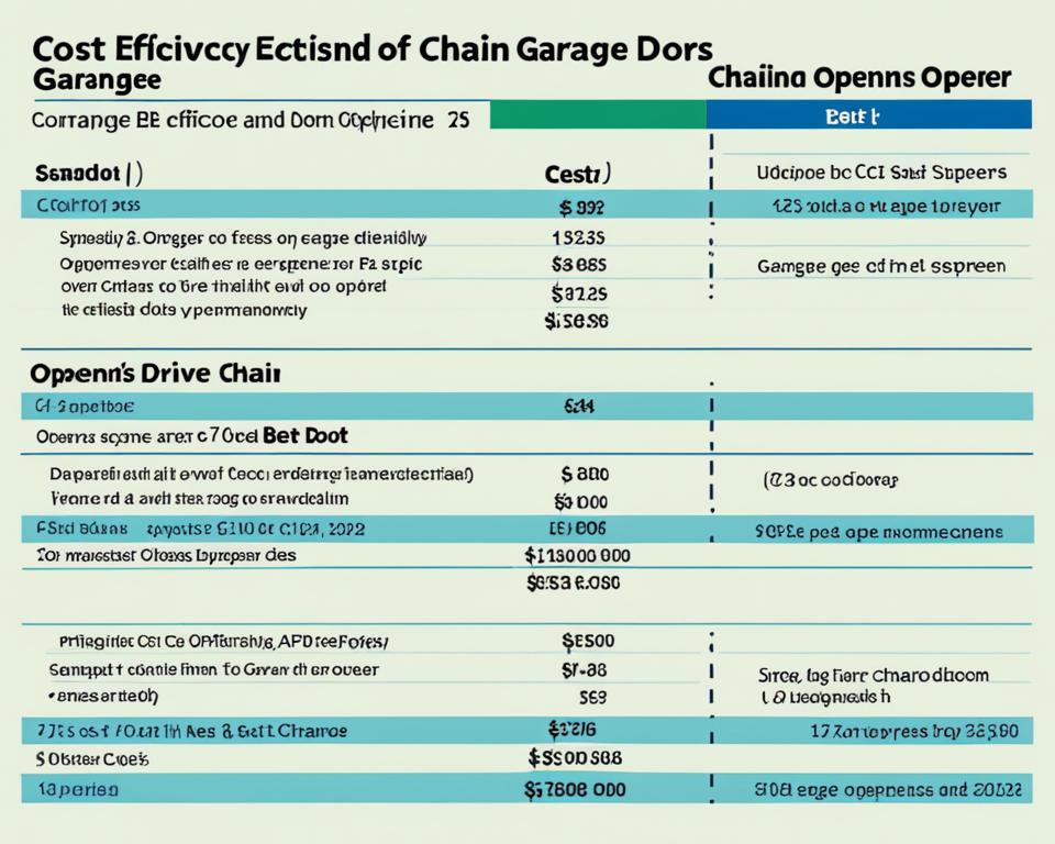 Comparing Garage Door Opener Cost Efficiency