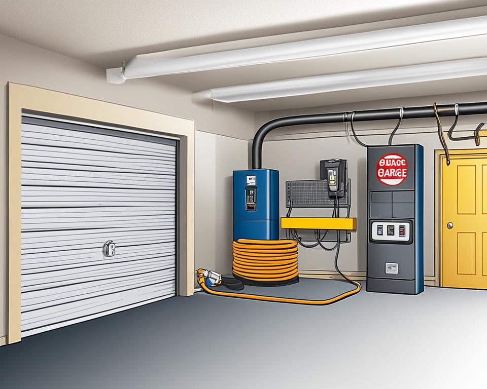 Power source for garage door opener