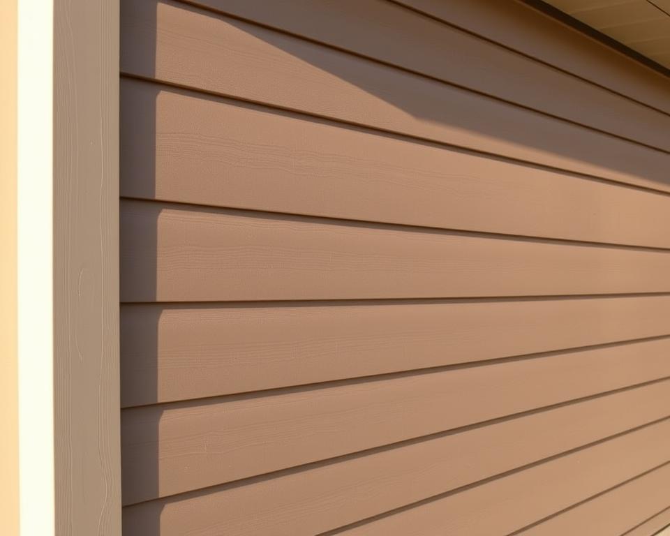 Stylish garage siding