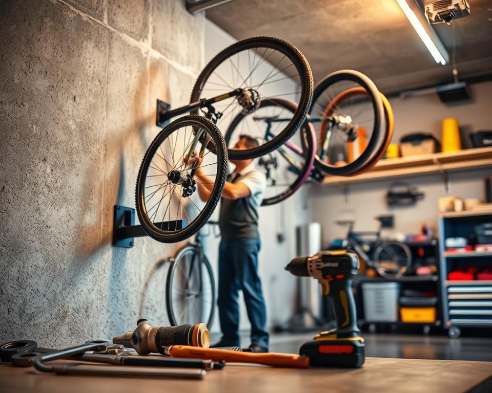 secure bike rack mounting